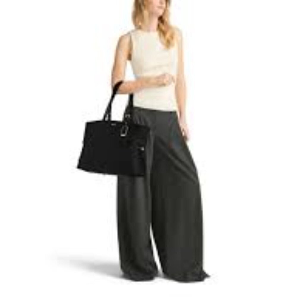 Tumi 73107D2 Saffiano Black Leather Tote Satchel Bag